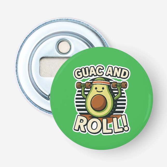 Guac And Roll Bottle Opener (Front)