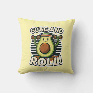 Guac And Roll Throw Pillow
