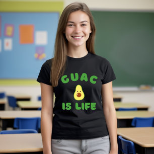Guac Is Life Avocado Funny Mexican Food T-Shirt