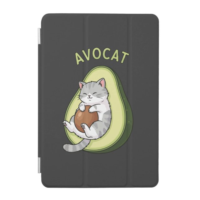 Guac Meow Mode iPad Mini Cover (Front)
