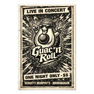 Guac 'n Roll - Guac Pack - Foodie Fiends Photo Print