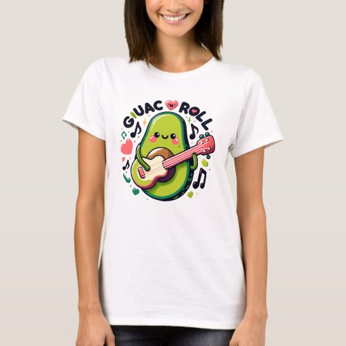 Guac N Roll Rock And Roll Guac And Roll T_Shirt