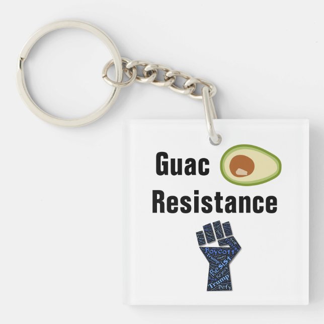 Guac Resistance Keychain (Front)