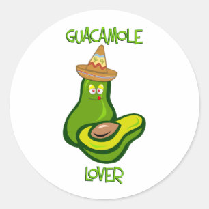 Guacamole Lover Classic Round Sticker