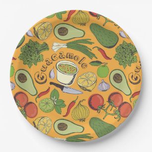 Guacamole Paper Plates