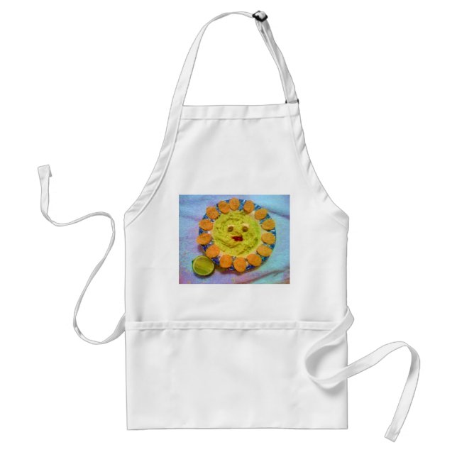Guacamole Sun Face Apron (Front)