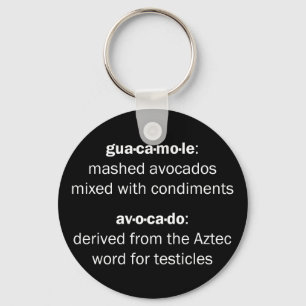 Guacamole Testicles Keychain