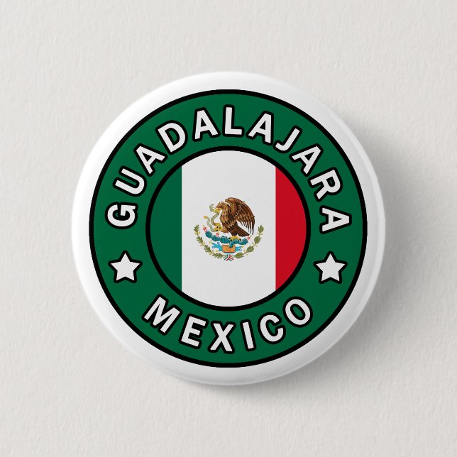 Guadalajara Mexico button (Front)