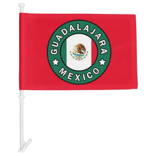 Guadalajara Mexico Car Flag