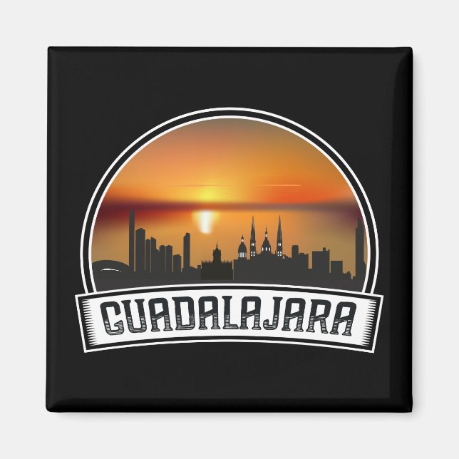 Guadalajara Mexico City View Sunset Magnet (Front)