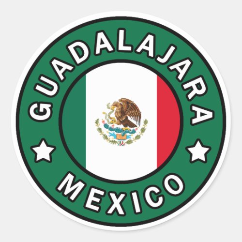 Guadalajara Mexico Classic Round Sticker