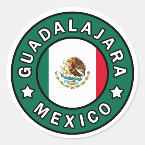 Guadalajara Mexico Classic Round Sticker