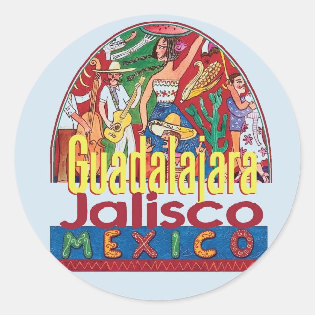 GUADALAJARA Mexico Classic Round Sticker (Front)