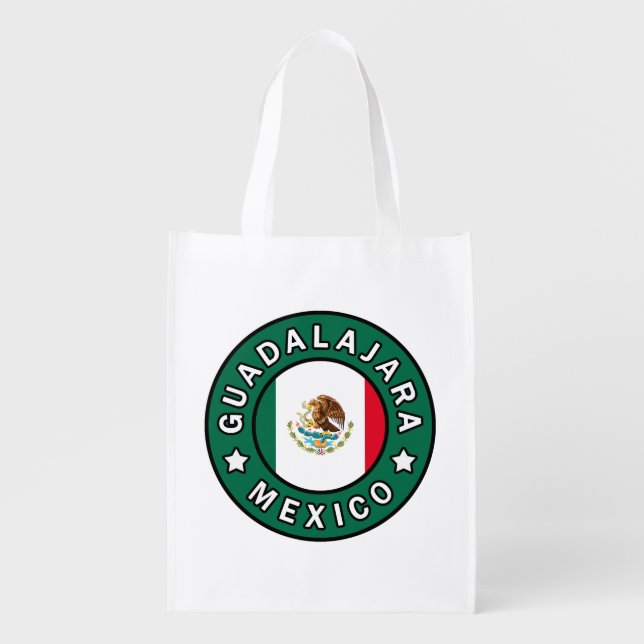 Guadalajara Mexico Grocery Bag (Front)