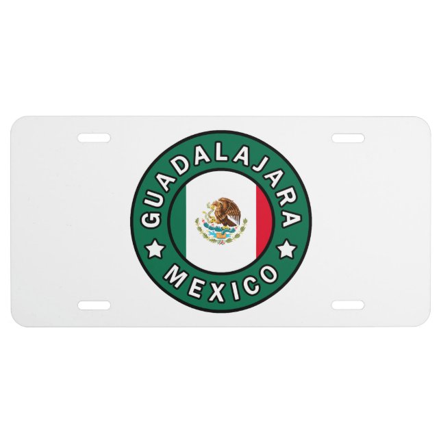 Guadalajara Mexico License Plate (Front)