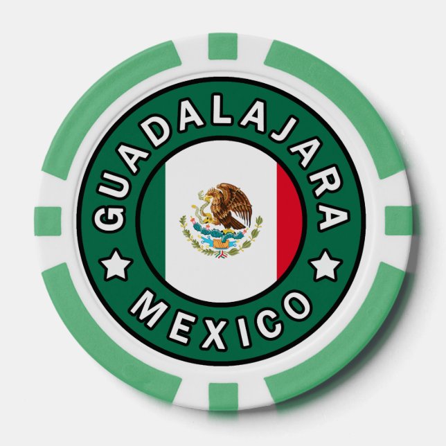 Guadalajara Mexico Poker Chips (Front)