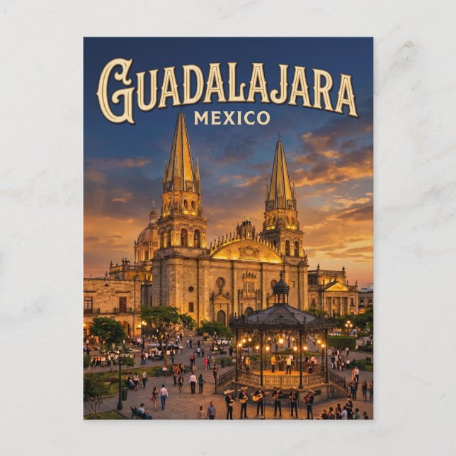 Guadalajara Mexico Postcard (Front)
