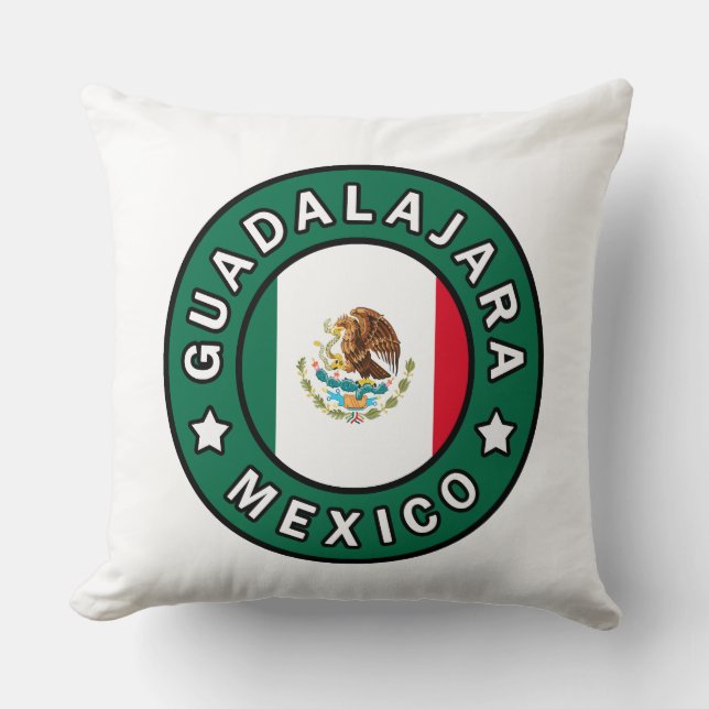 Guadalajara Mexico Throw Pillow (Front)