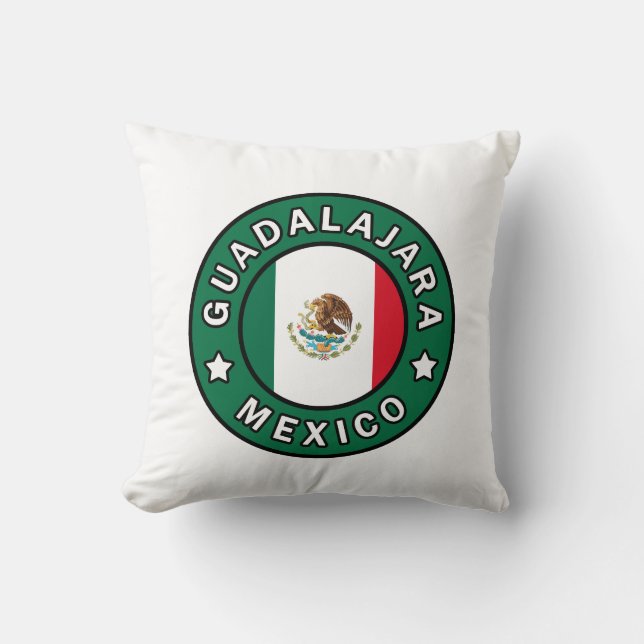 Guadalajara Mexico Throw Pillow (Front)