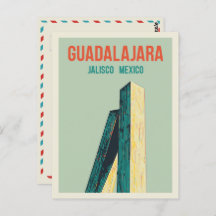 Guadalajara monument, Jalisco Mexico illustration