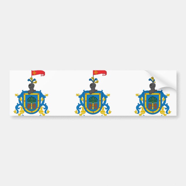 Guadalajara y Estado de Jalisco, Mexico Bumper Sticker (Front)