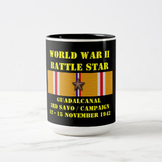 Guadalcanal ( Third Savo ) Campaign Two-Tone Coffee Mug