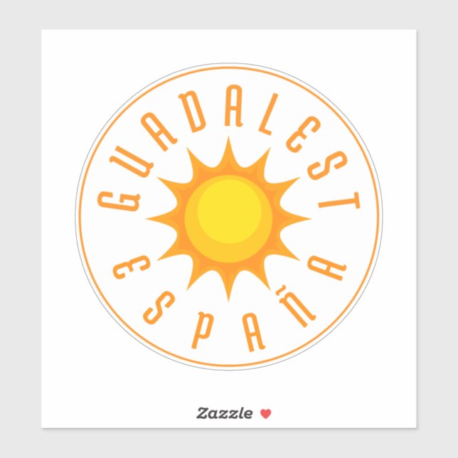 GUADALEST ESPAÑA Sun Sticker (Sheet)