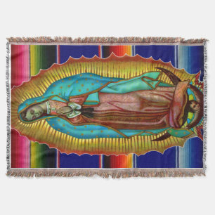 Guadalupe Blanket - Virgen de Guadalupe Colcha