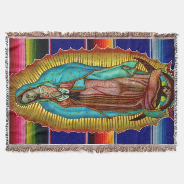 Guadalupe Blanket - Virgen de Guadalupe Colcha (Front)