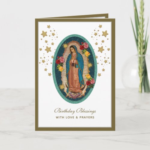 Guadalupe Elegant Religious Celebration Card