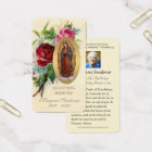 Guadalupe Funeral Catholic Prayer Card