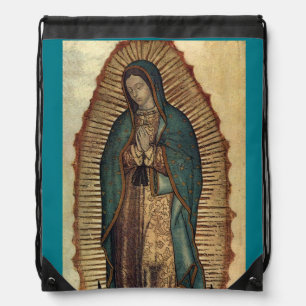 Guadalupe Gold Drawstring Backpack