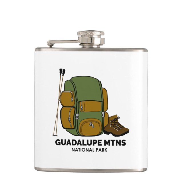 Guadalupe Mountains National Park Backpack Flask (Front)