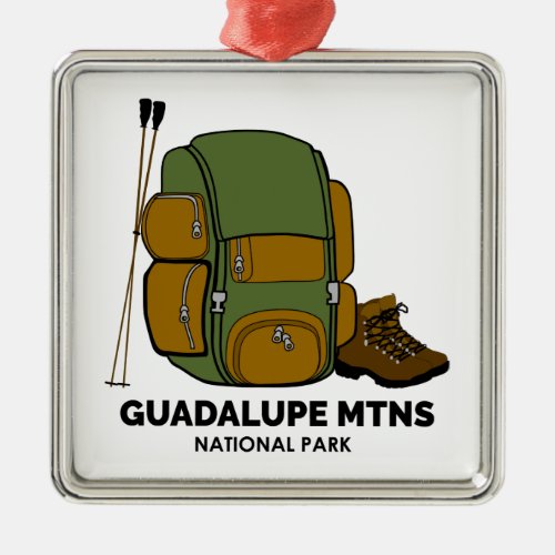 Guadalupe Mountains National Park Backpack Metal Ornament