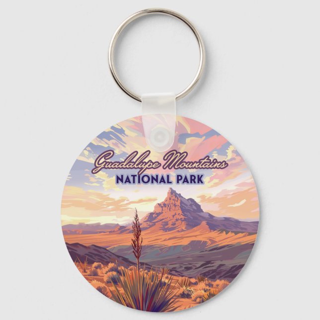 Guadalupe Mountains National Park El Capitan Texas Keychain (Front)