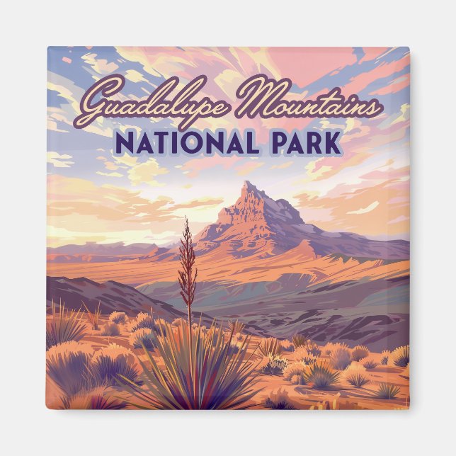 Guadalupe Mountains National Park El Capitan Texas Magnet (Front)