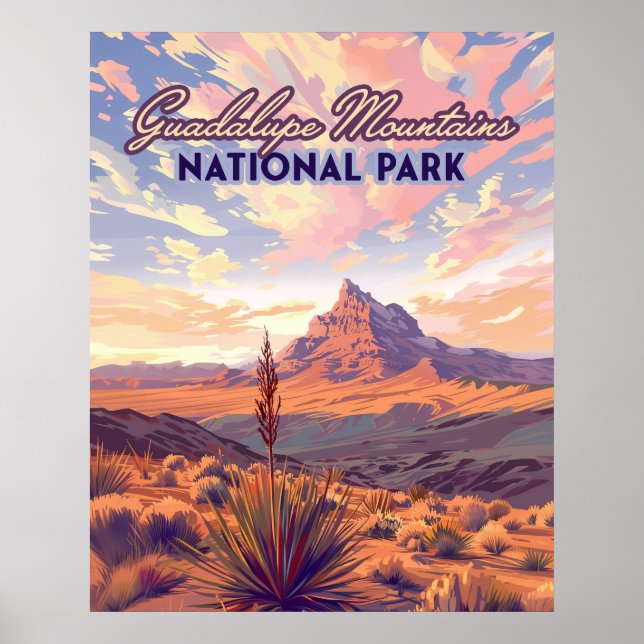 Guadalupe Mountains National Park El Capitan Texas Poster (Front)