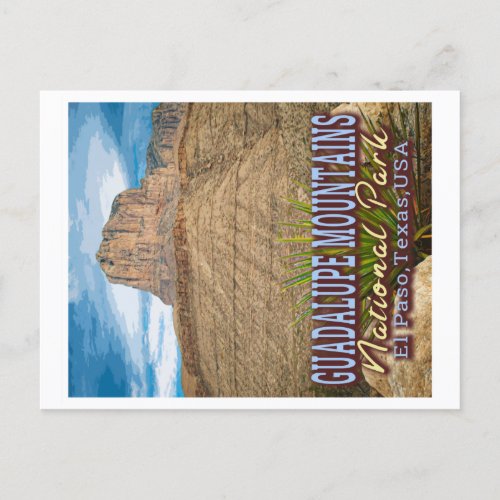 GUADALUPE MOUNTAINS NATIONAL PARK _ EL PASO TEXAS POSTCARD