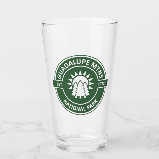 Guadalupe Mountains National Park Glass (Front)