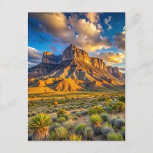 Guadalupe Mountains National Park Golden Hour Postcard