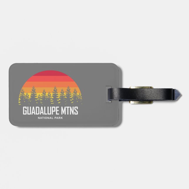 Guadalupe Mountains National Park Luggage Tag (Back Horizontal)