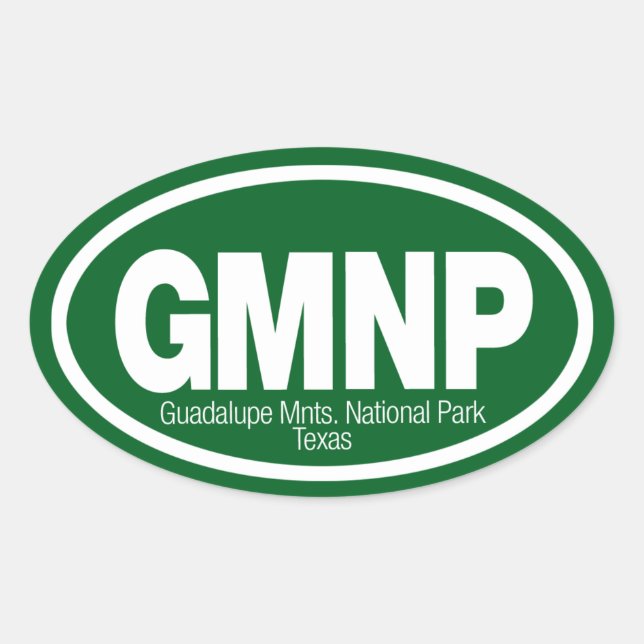 Guadalupe Mountains National Park Oval Sticker (Front)