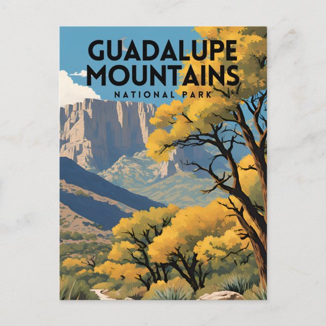 Guadalupe Mountains National Park Postcard (Front)