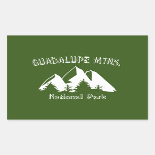 Guadalupe Mountains National Park Rectangular Sticker