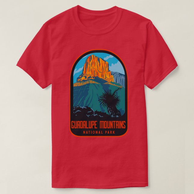 Guadalupe Mountains national park retro 1 T-Shirt (Design Front)