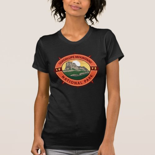 Guadalupe Mountains National Park Retro Compass T_Shirt