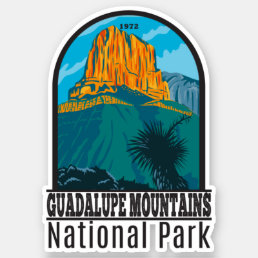Guadalupe Mountains National Park Retro Sticker