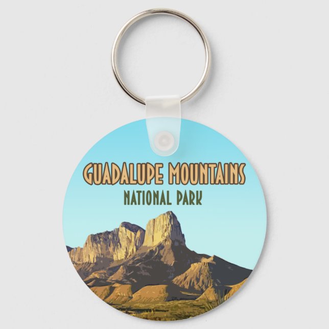 Guadalupe Mountains National Park Texas Keychain (Front)