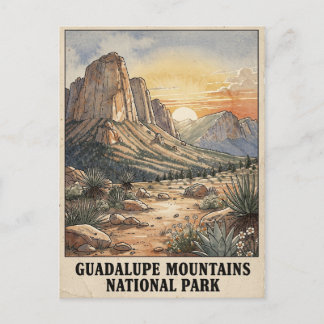 Guadalupe Mountains National Park Texas Postcard