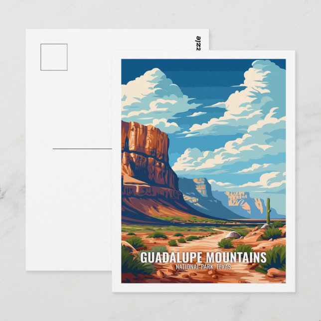 Guadalupe Mountains National Park Texas USA  Postcard (Front/Back)